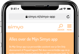 bekijk https://simyo.nl/app